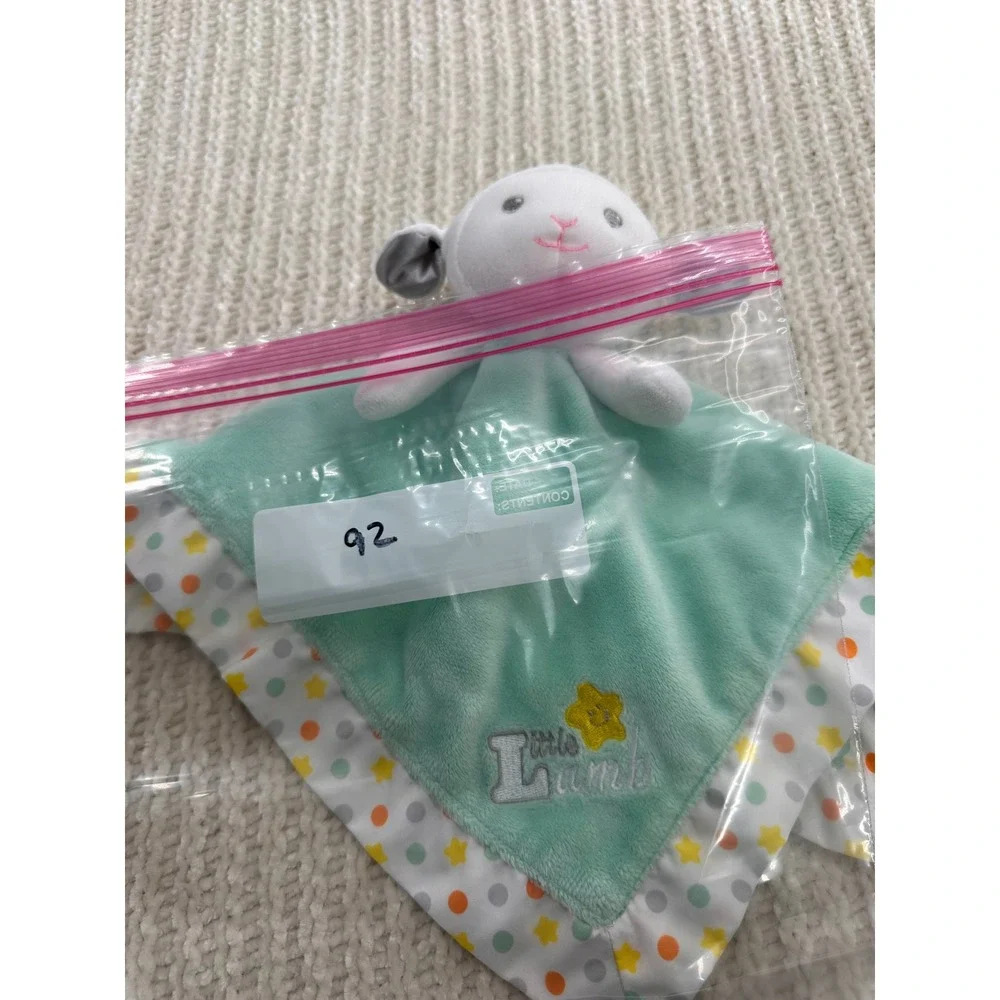 Garanimals Little Lamb Baby Security Blanket Mint Green Satin‎ Lovey Easter